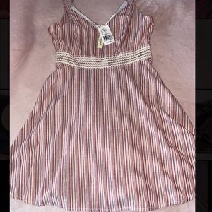 Speechless Cream and Light Pink dress in size medium